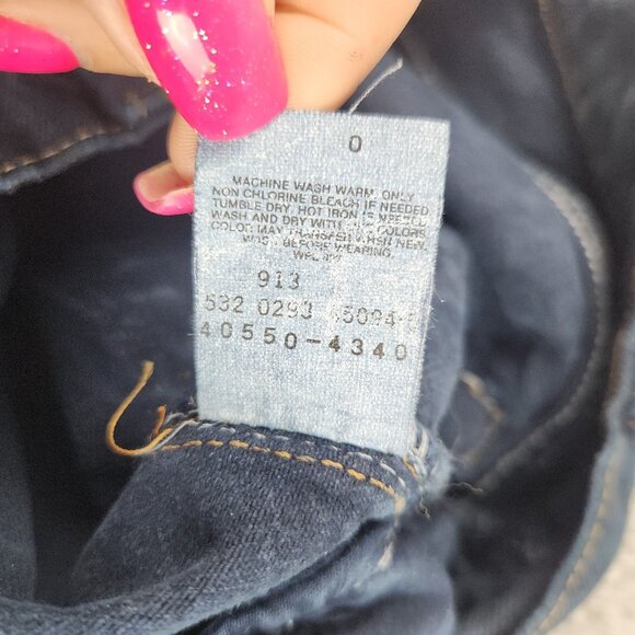 Vtg 90s Levi's 550 Relaxed Fit Tapered Leg Dark Wash Denim Jeans Mens Size 33x32 - Picture 9 of 11